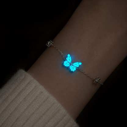 Luminous Dream Blue Butterfly Bracelet