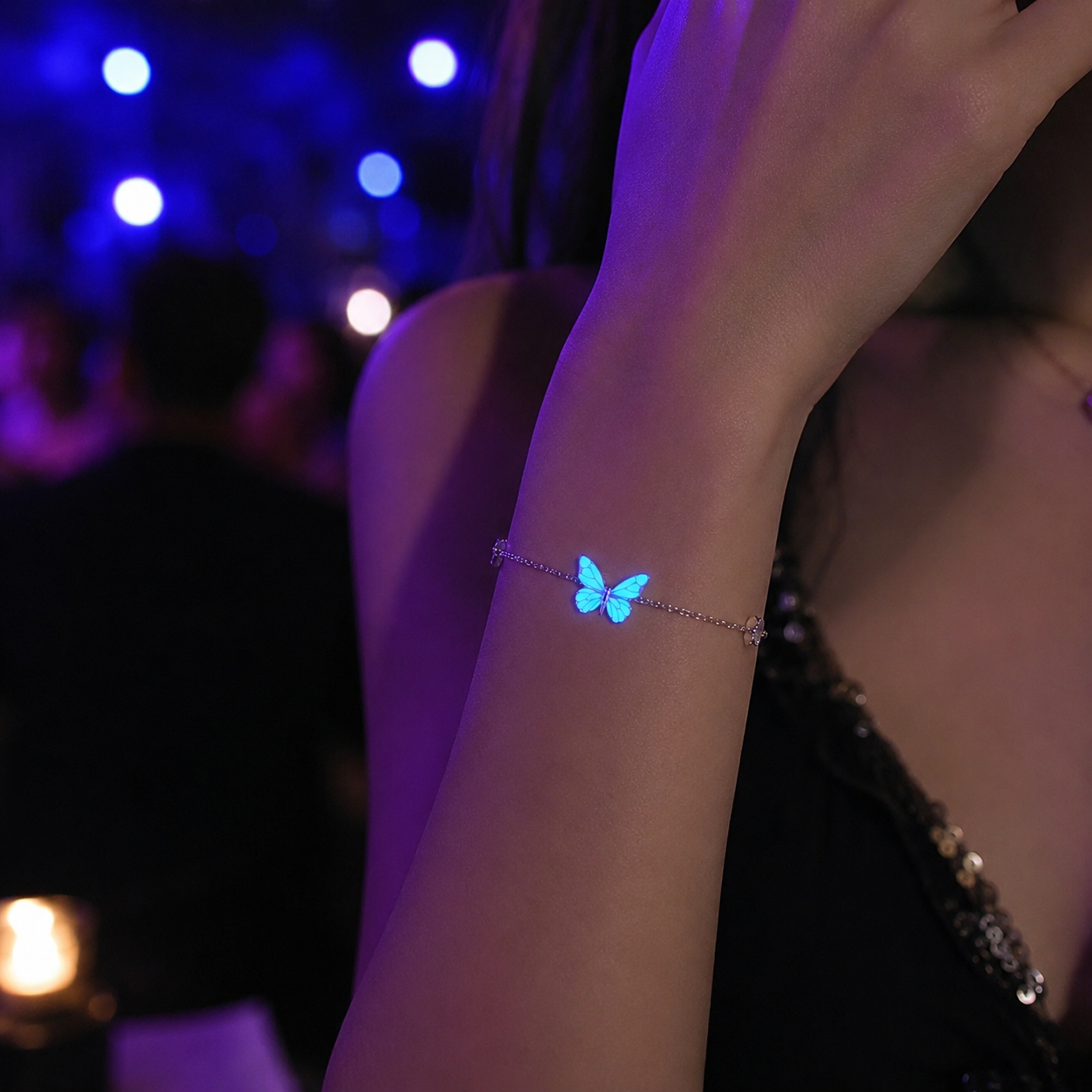 Luminous Dream Blue Butterfly Bracelet