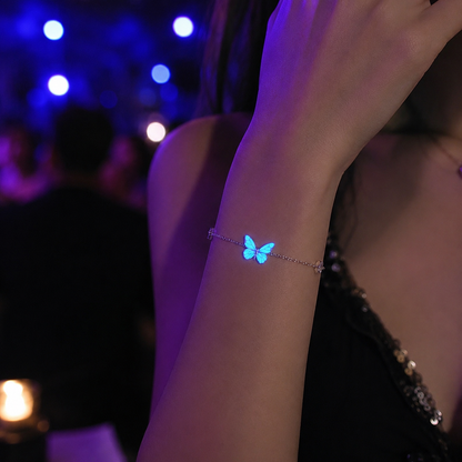 Luminous Dream Blue Butterfly Bracelet