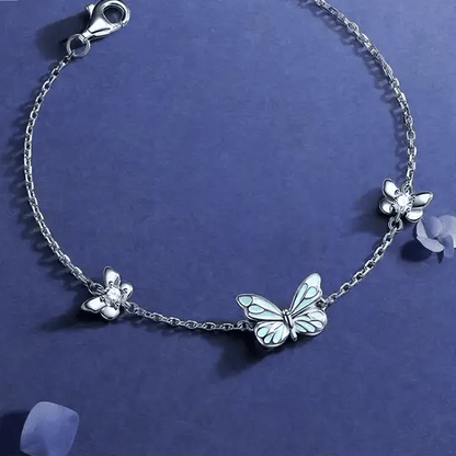Luminous Dream Blue Butterfly Bracelet