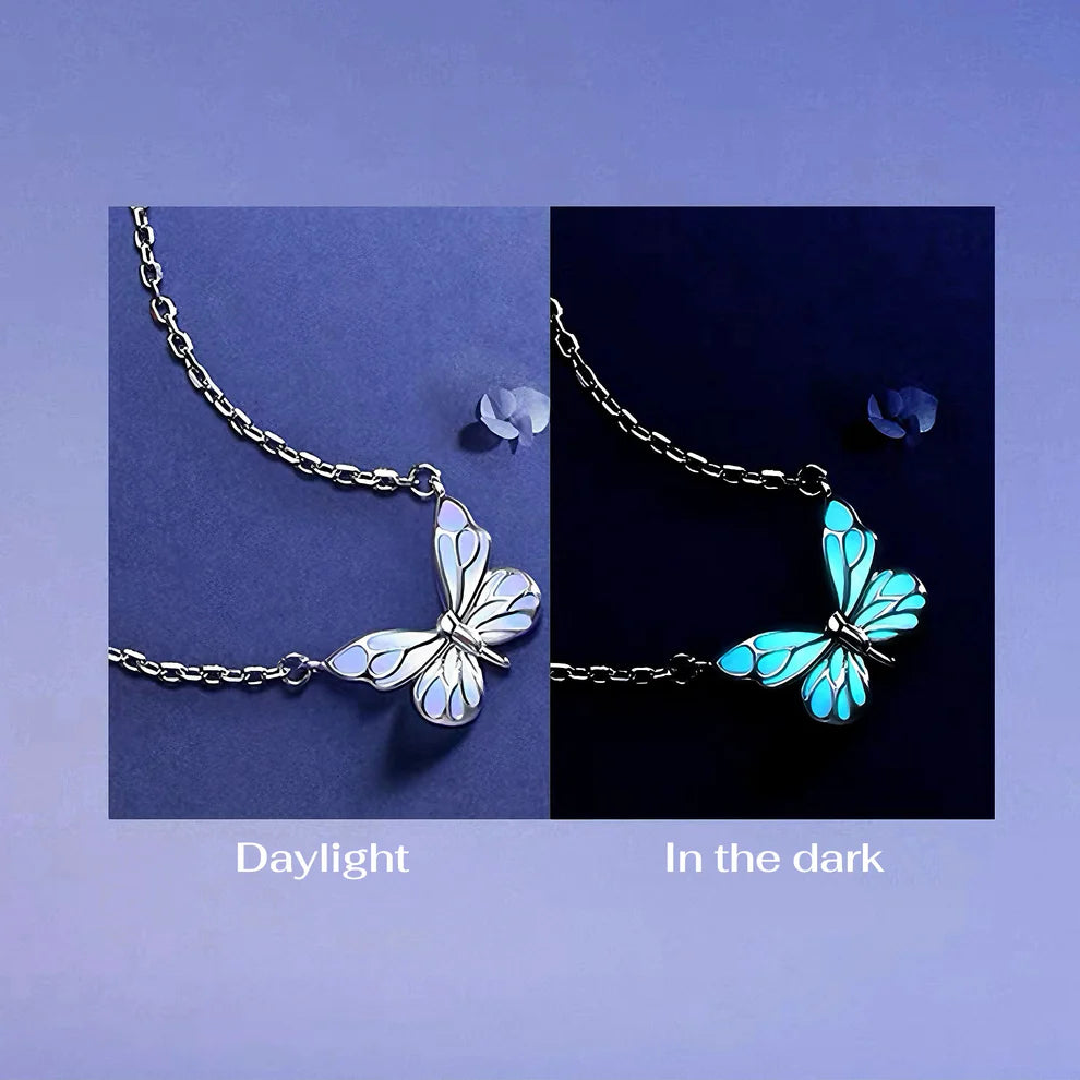 Luminous Dream Blue Butterfly Bracelet